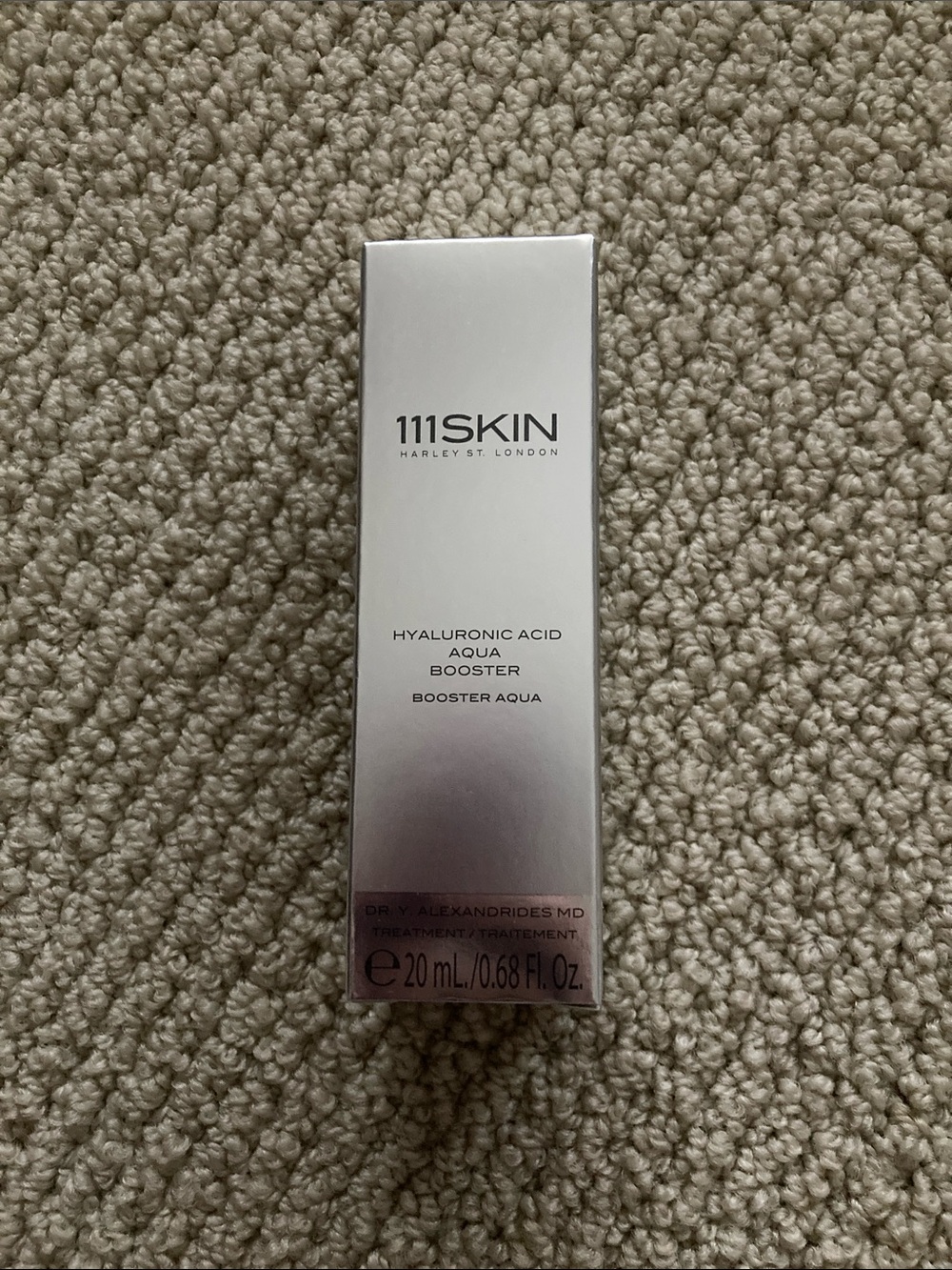 111SKIN Hyaluronic Acid Aqua Booster - Metallic Silver Packaging